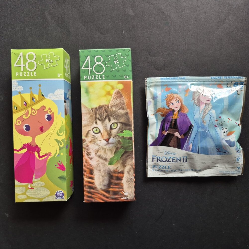 Lot of 3 Jigsaw Puzzles